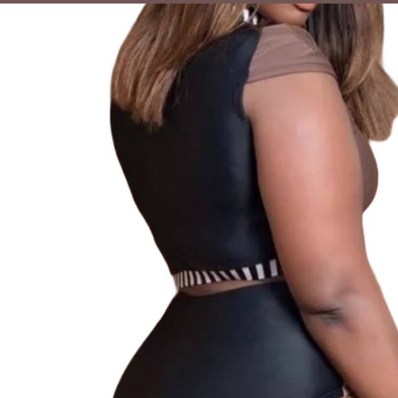 High Waisted High Neck Padded Lined 2-Pc NWT Swim - Picture 4 of 5